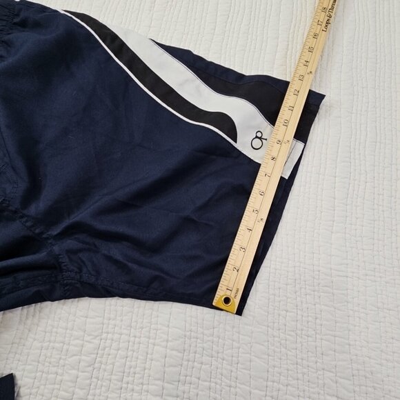 Ocean Pacific Board Shorts Men's Large (36-38) Navy Blue Drawstring 9" Inseam - Picture 11 of 12